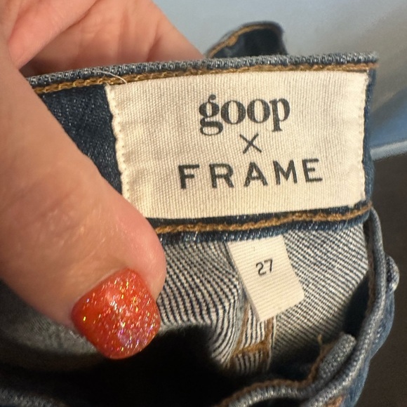 Frame x Goop Denim Classic Blue Jeans - Picture 3 of 3